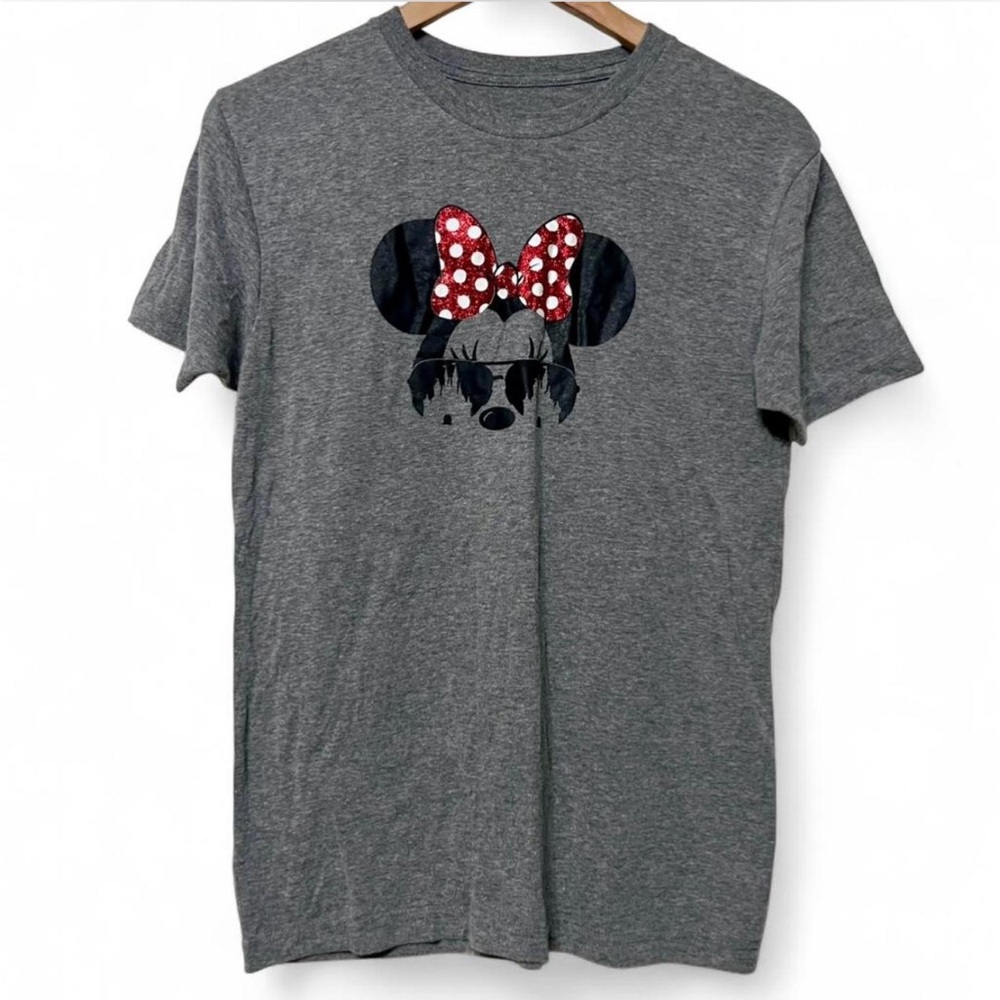 Gray T-Shirt with Minnie Mouse Design